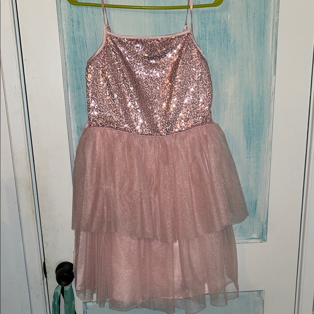 Wonder Nation Glittery Pink Dance Costume